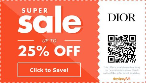 dior coupons and promo codes|dior promo code no minimum.